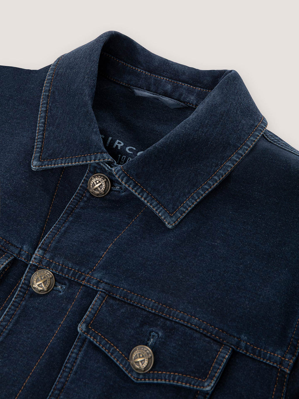 Giacca trucker indigo