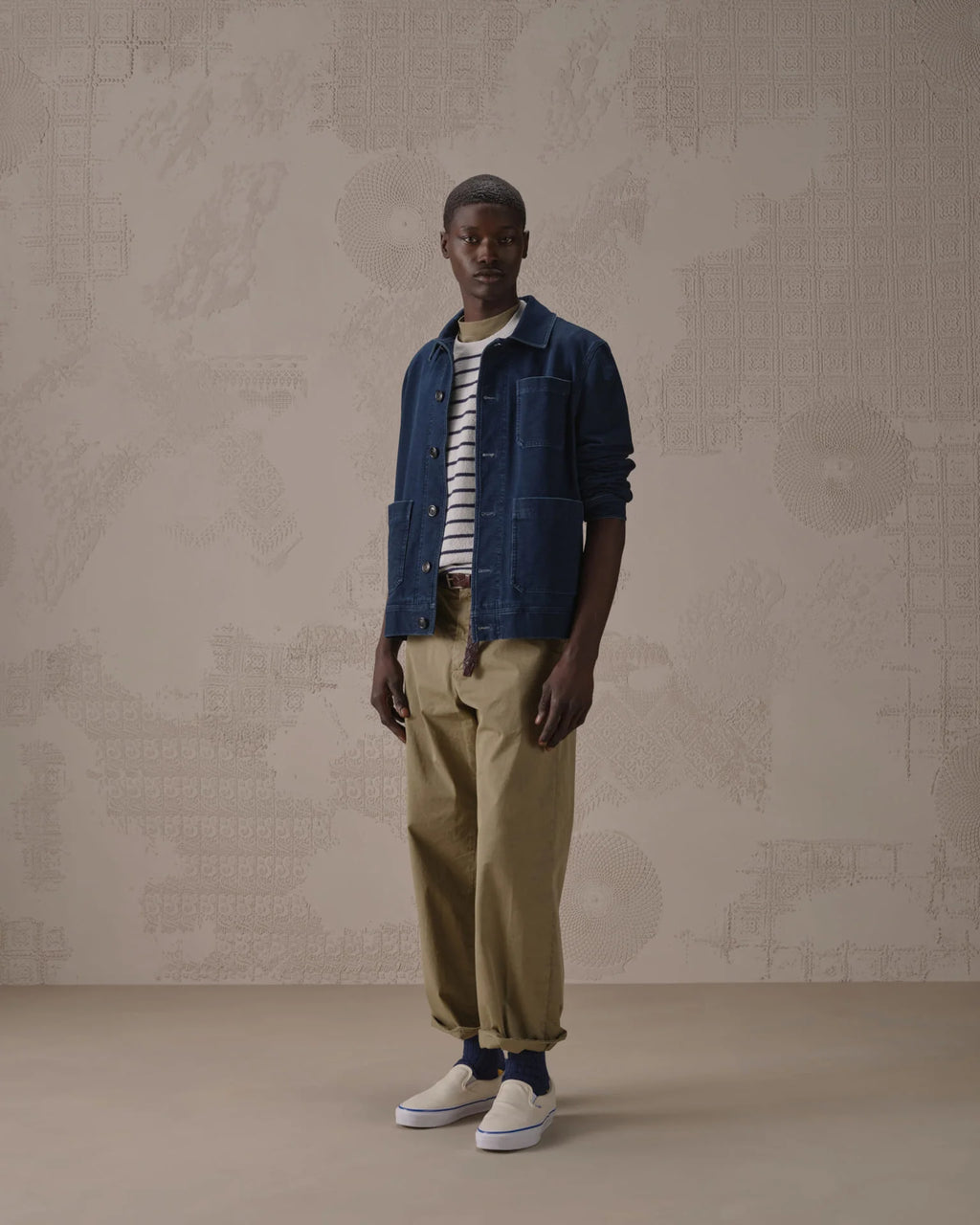 Work jacket indigo