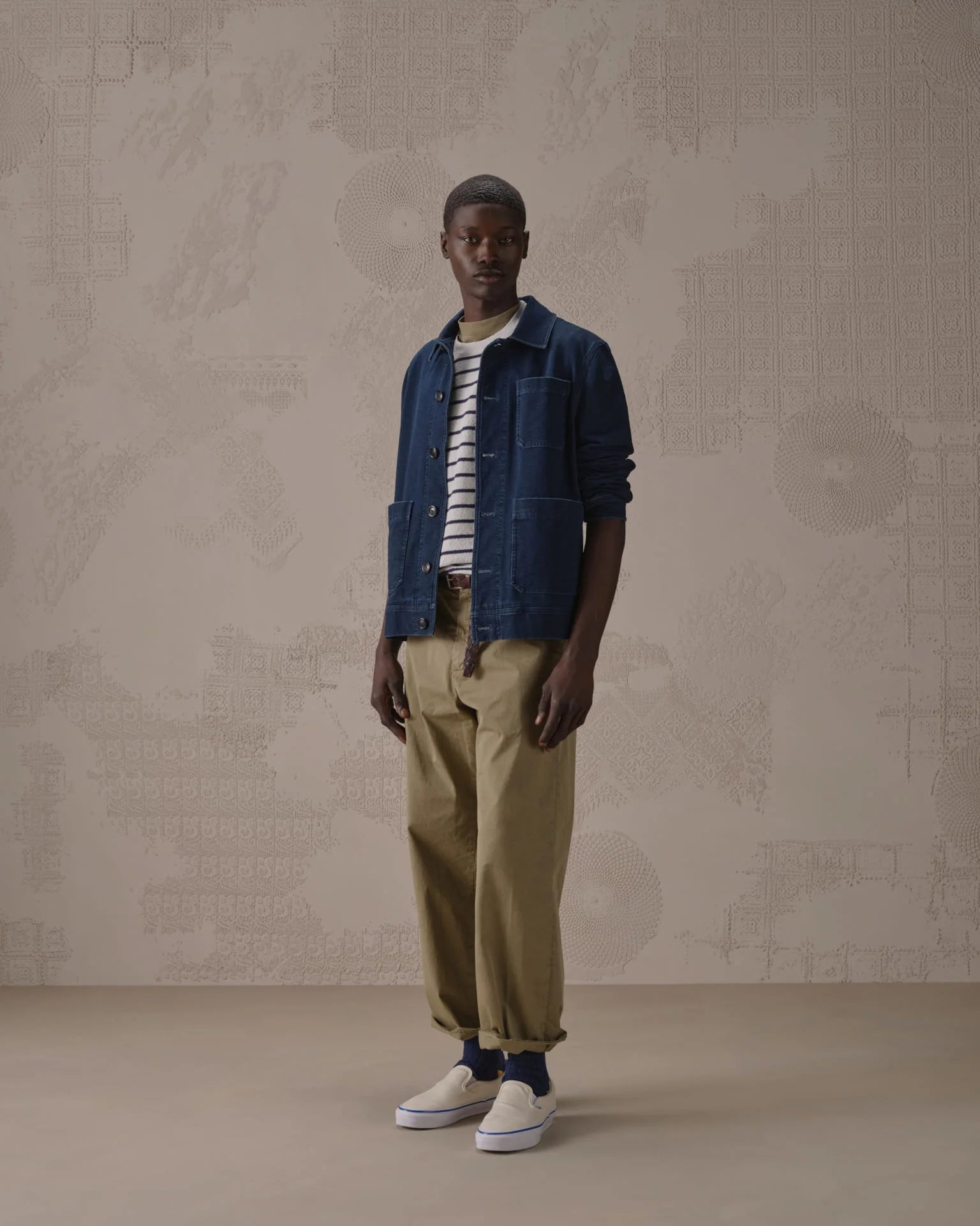 Work jacket indigo
