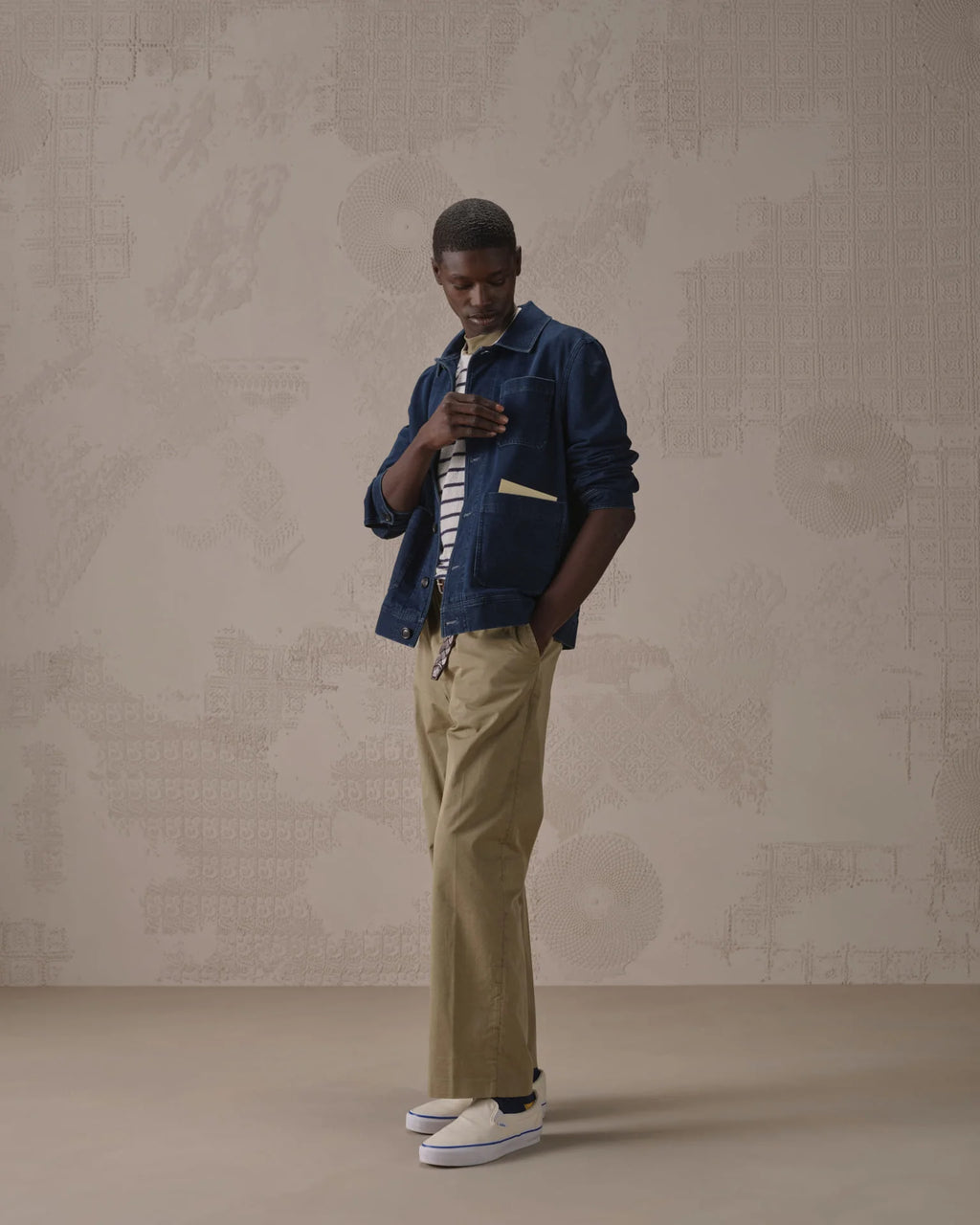 Work jacket indigo