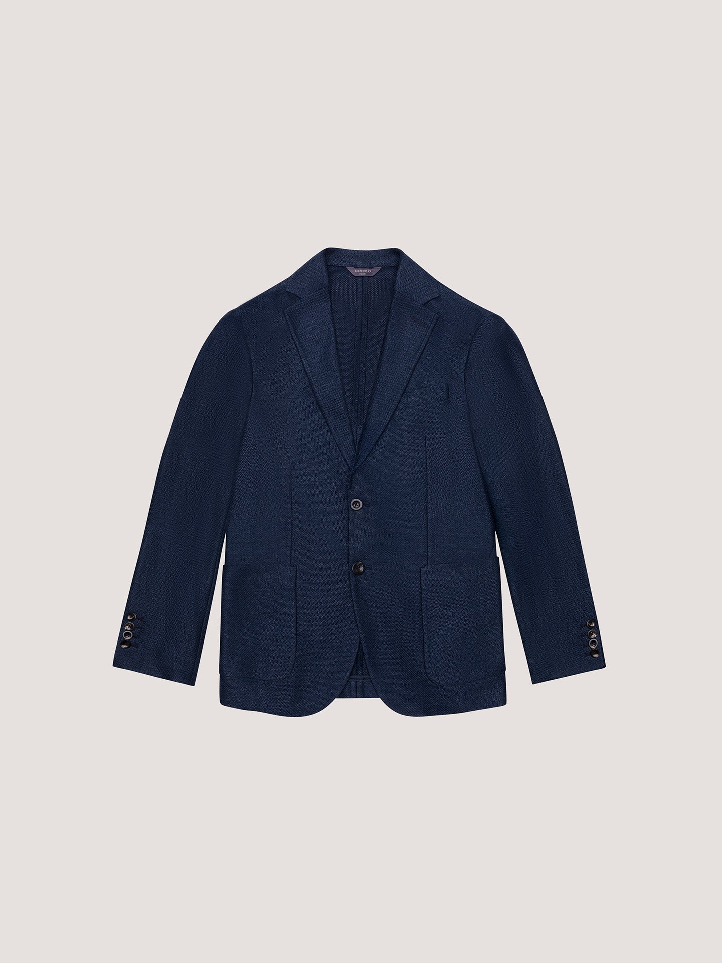 Jacket in Fabric Weft Linen