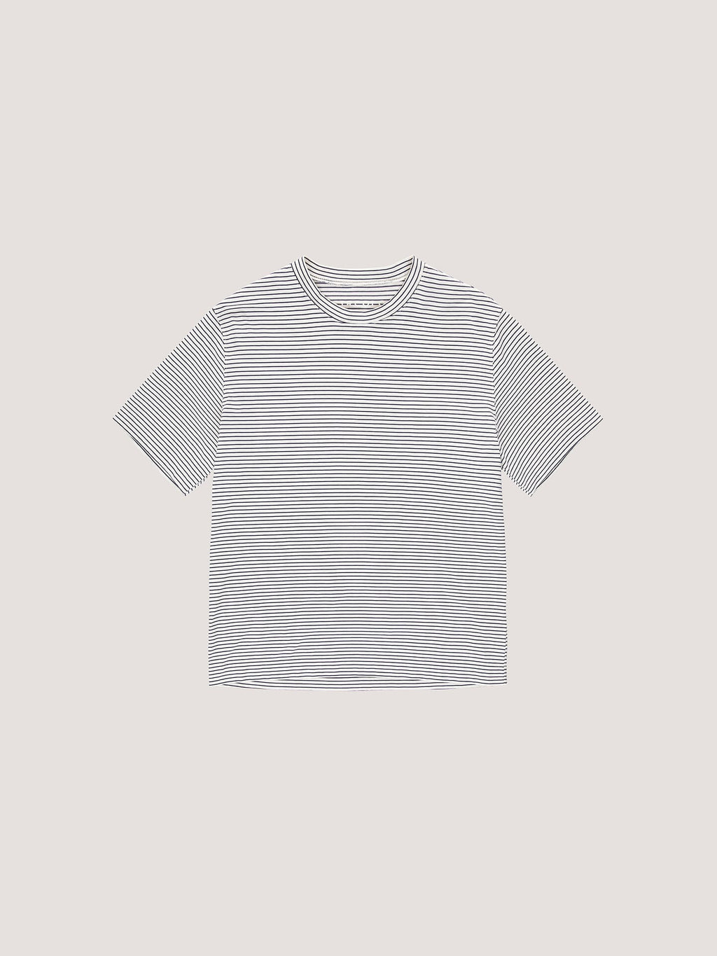 T-shirt striped in jersey