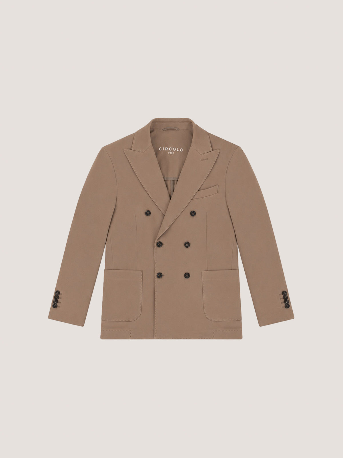 Double-breasted jacket light fleece