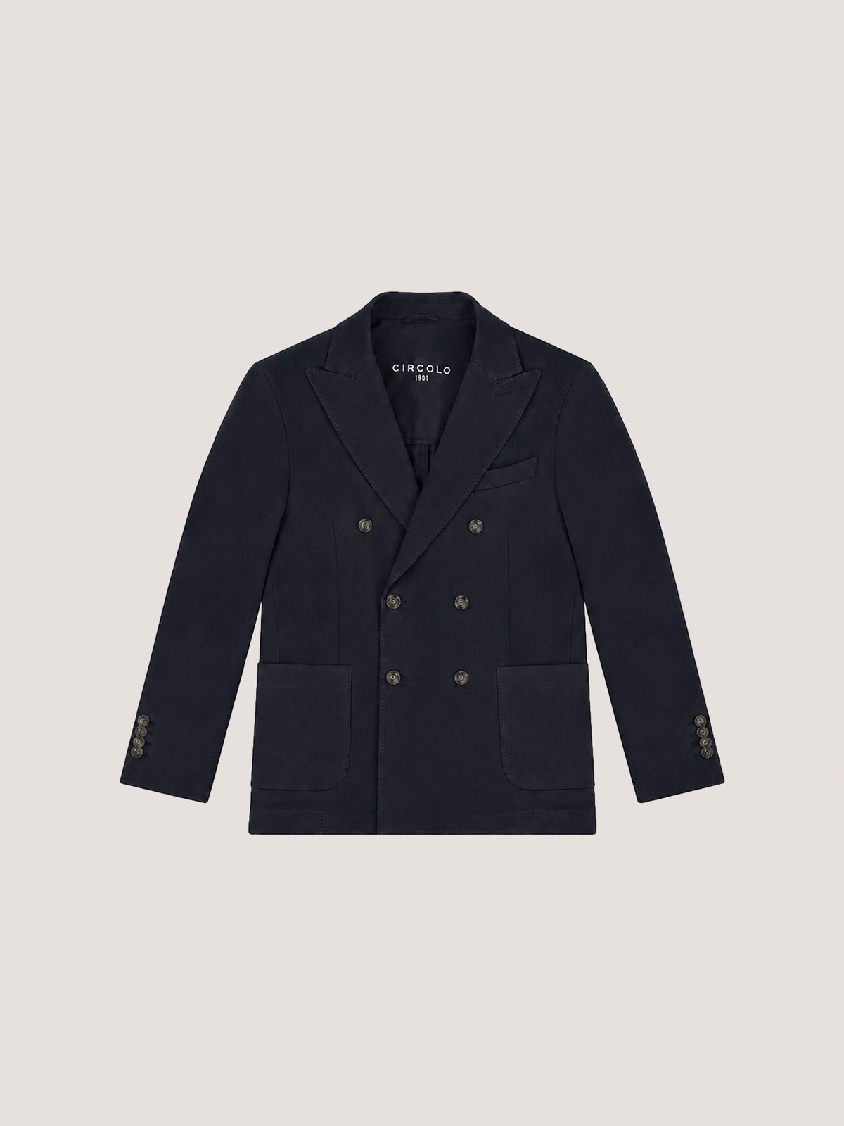 Double-breasted jacket light fleece