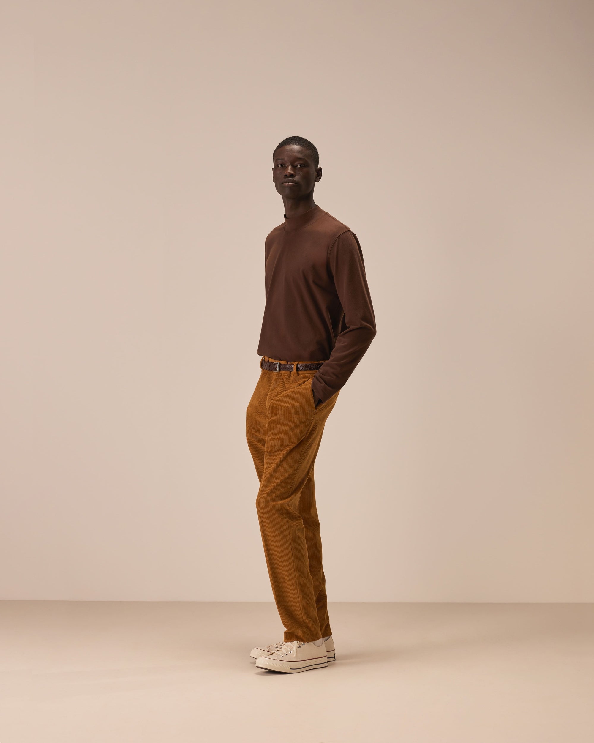 Mock neck t-shirt