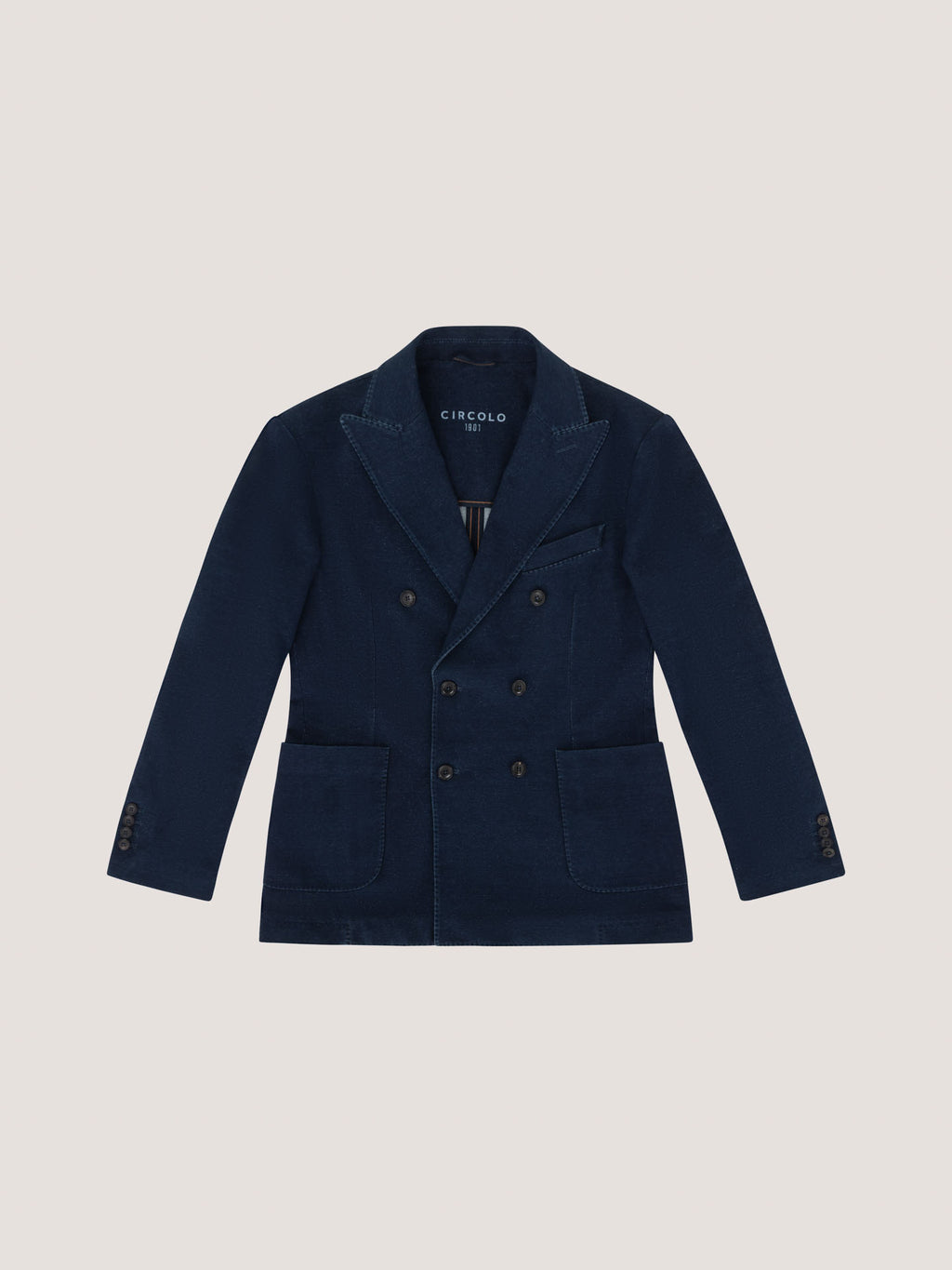 Doppiopetto indigo fleece