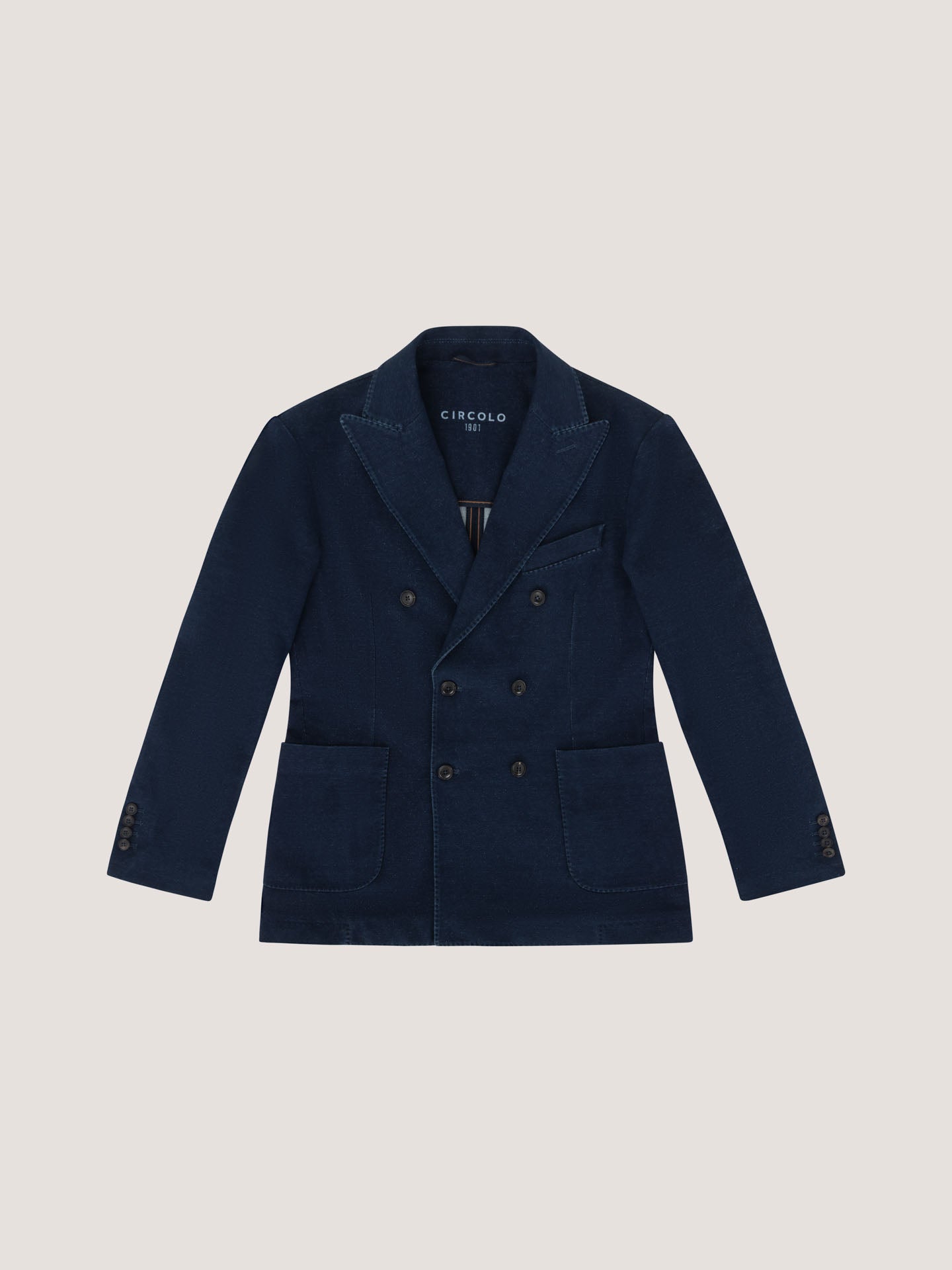 Doppiopetto indigo fleece