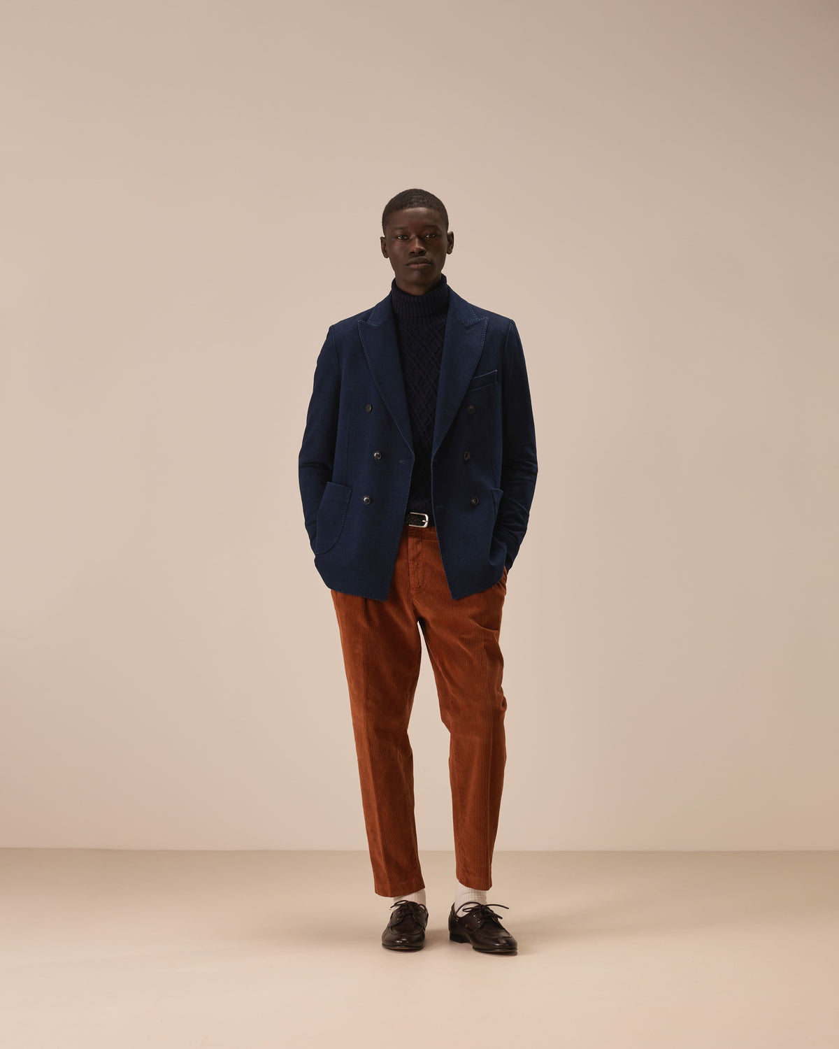 Doppiopetto indigo fleece