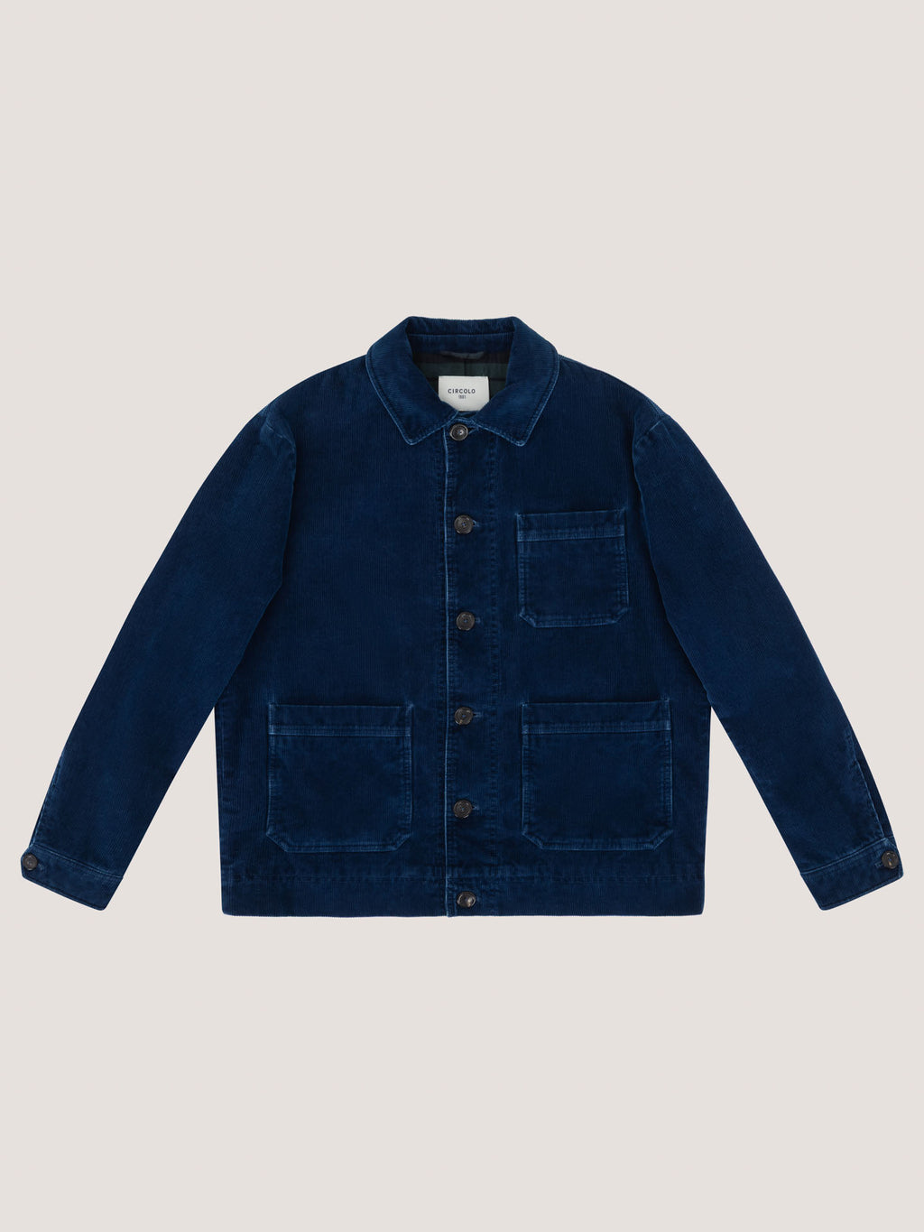Work jackey indigo tiny corduroy