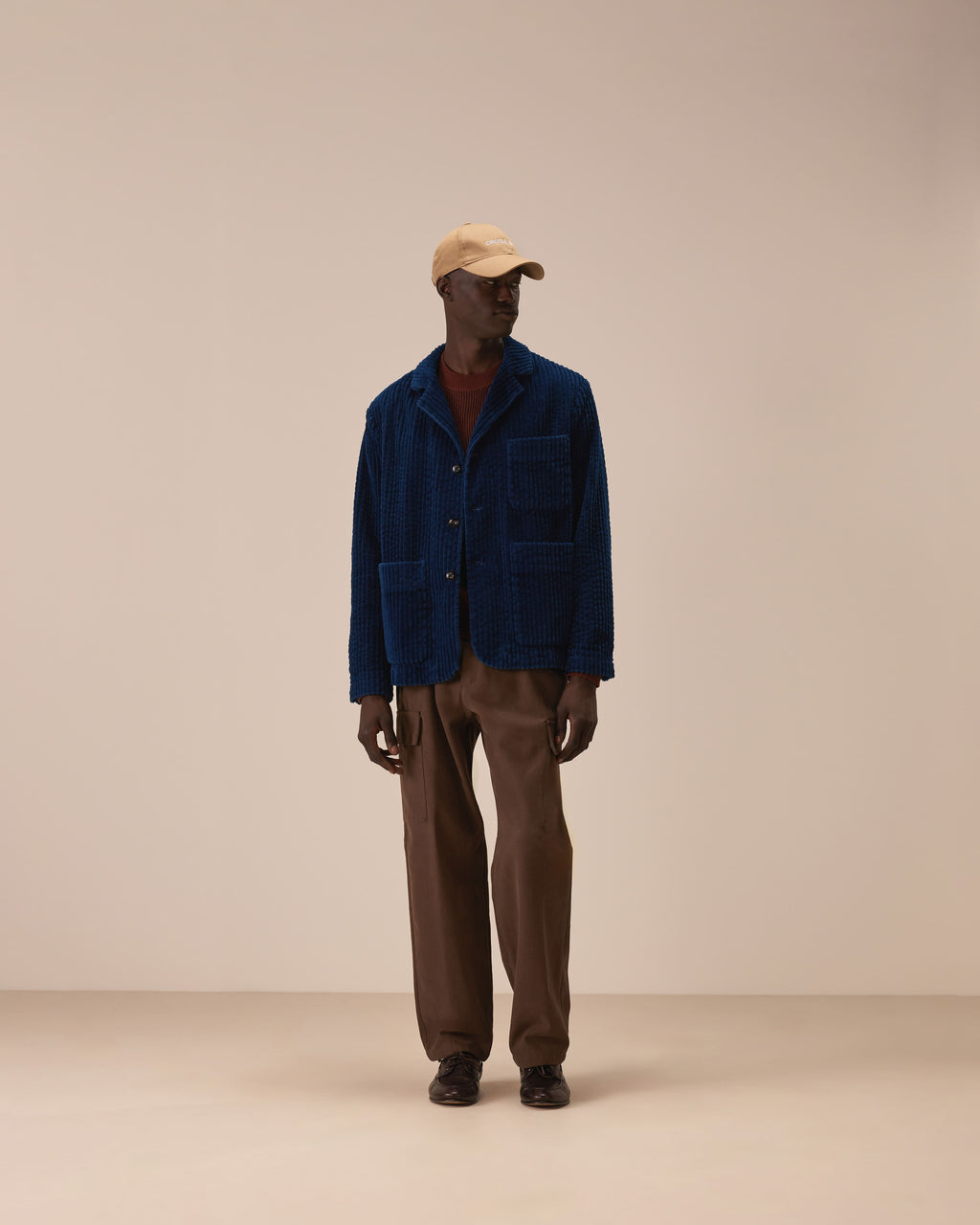Master jacket indigo big corduroy