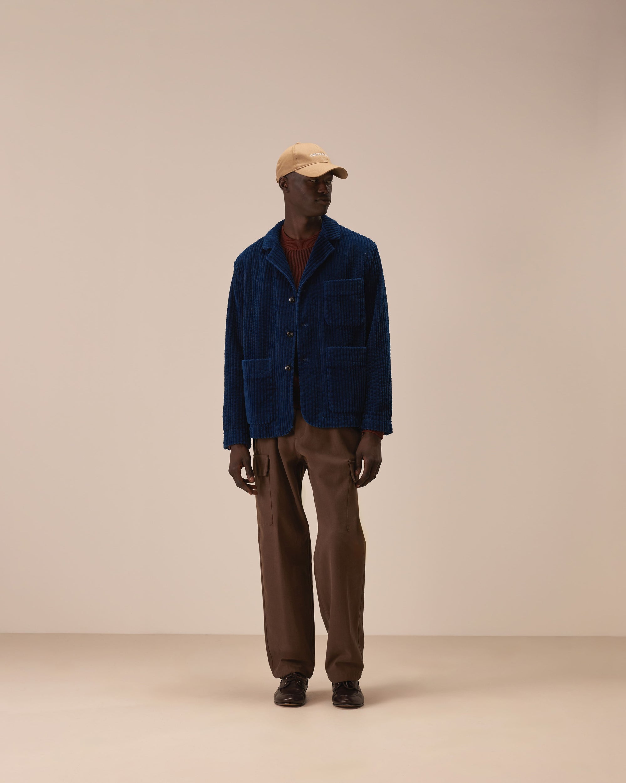 Master jacket indigo big corduroy