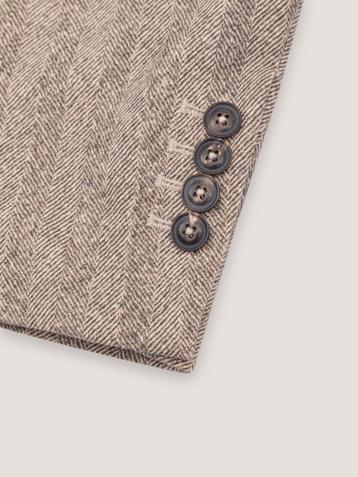 Doppiopetto light fleece herringbone