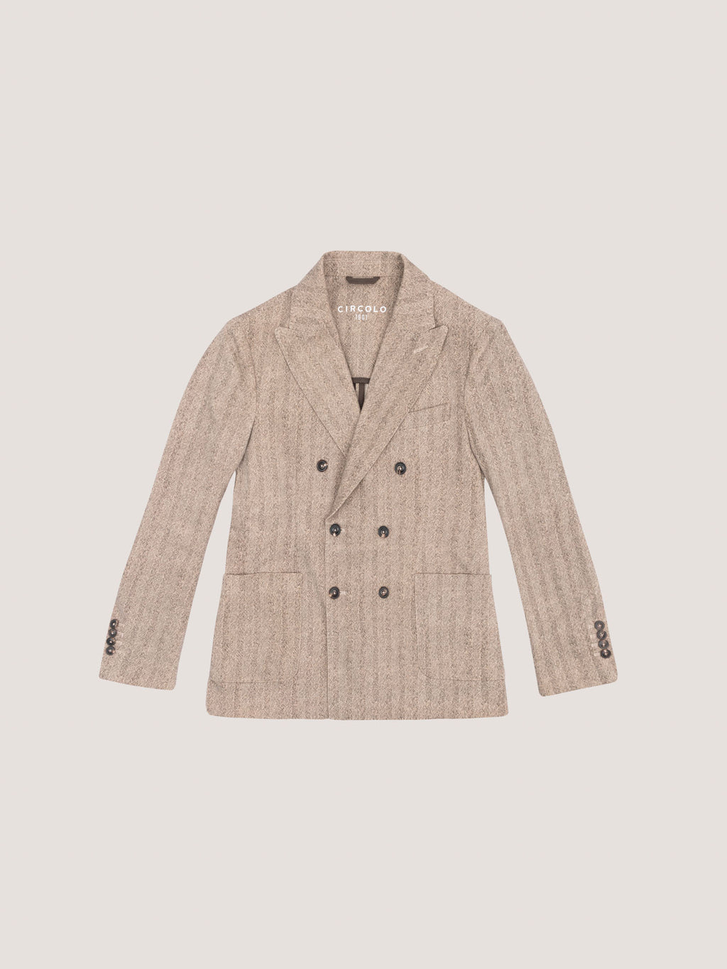 Doppiopetto light fleece herringbone