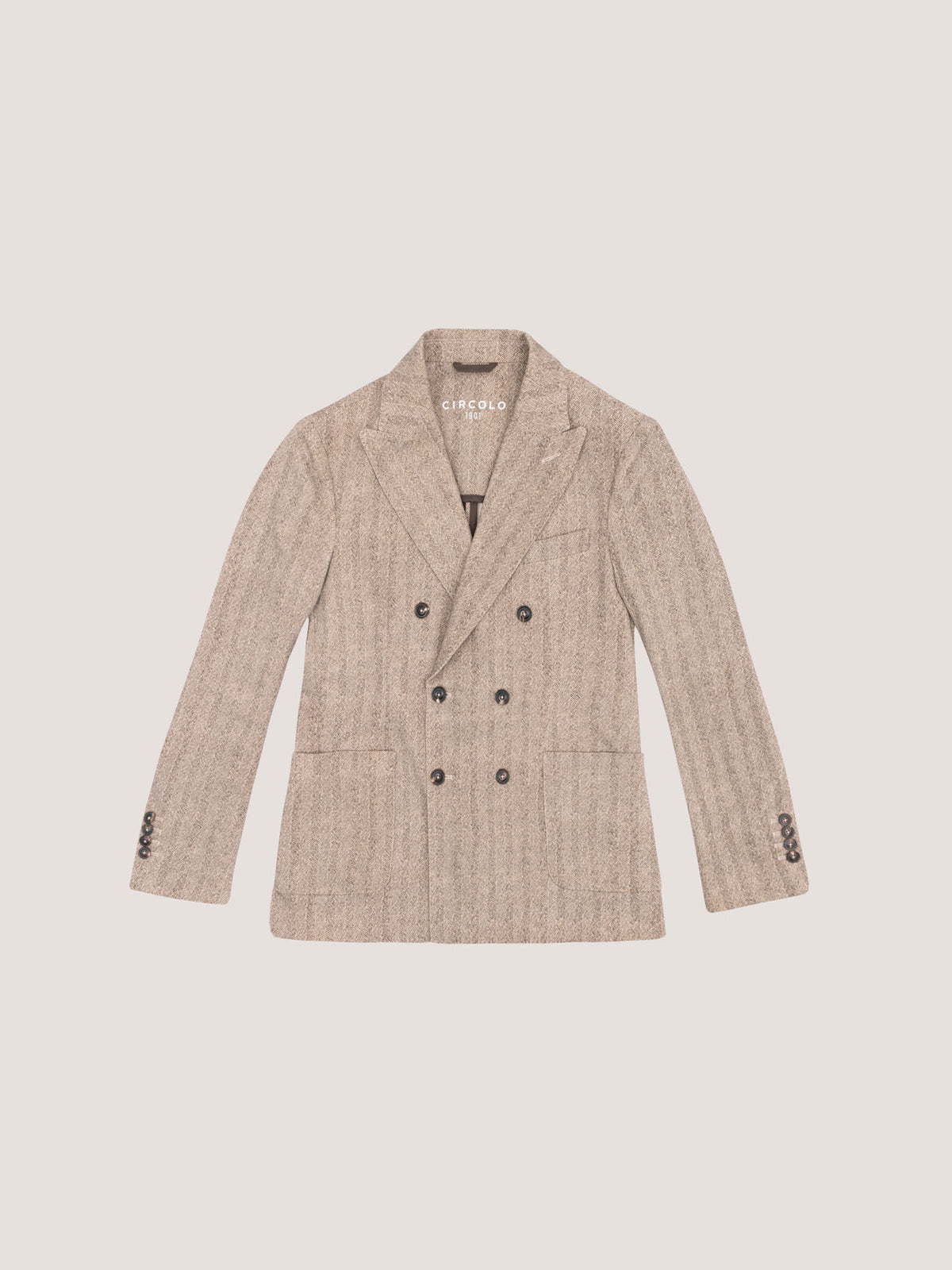 Doppiopetto light fleece herringbone