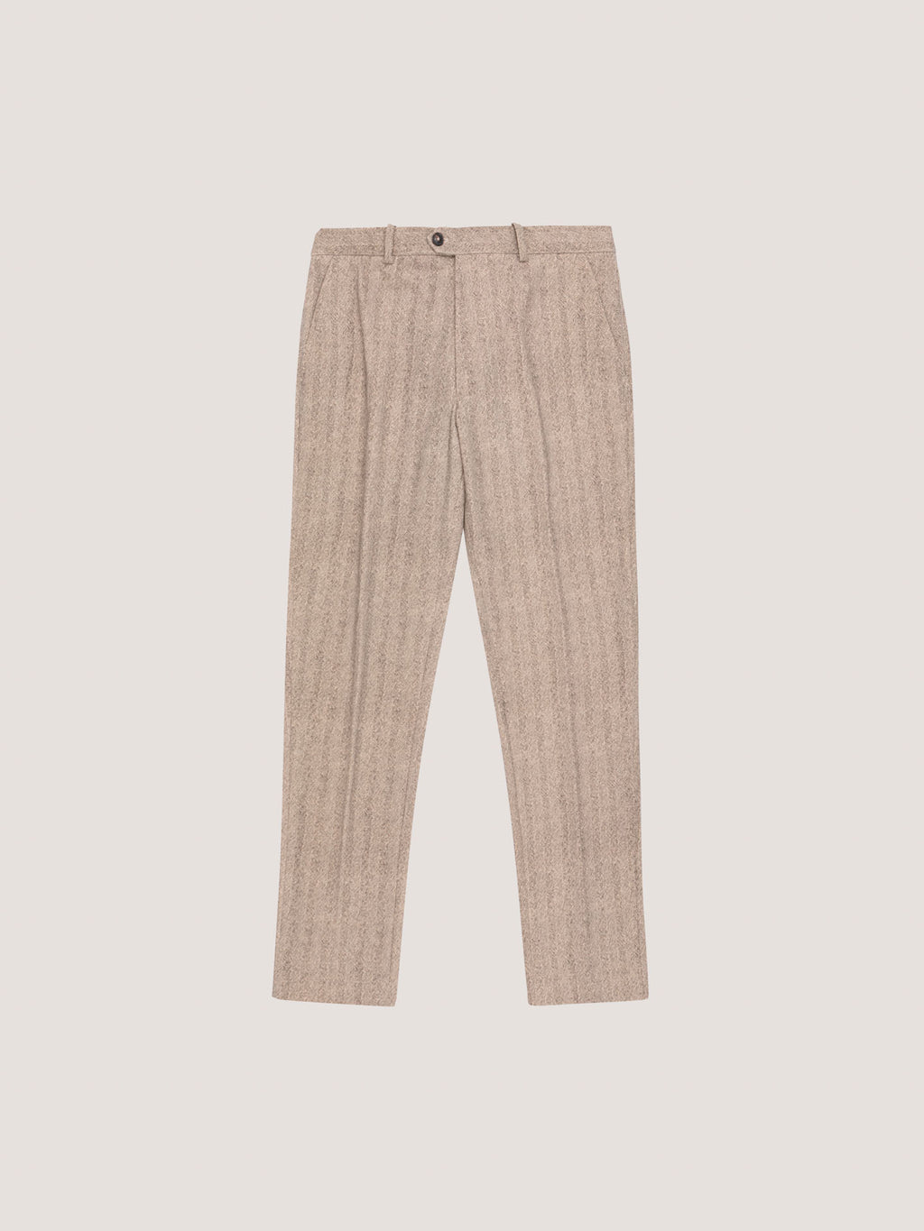 Pantalone chino light fleece herringbone