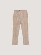 Pantalone chino light fleece herringbone