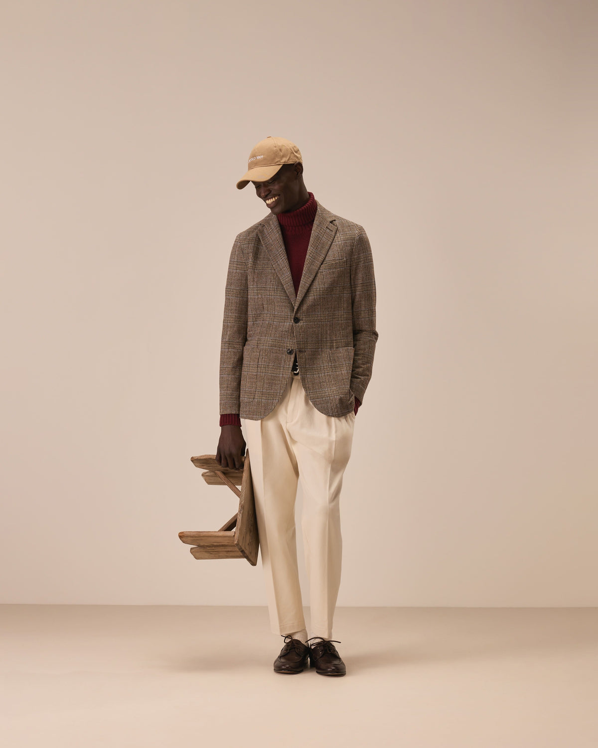Blazer light fleece Prince of Wales