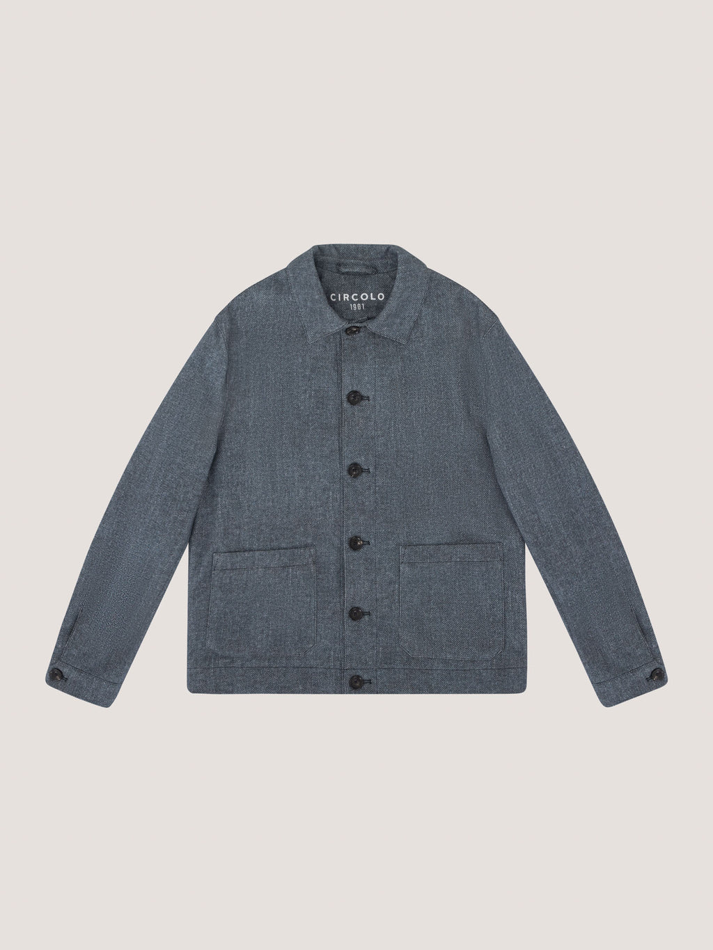 Shirt jacket light fleece diagonal
