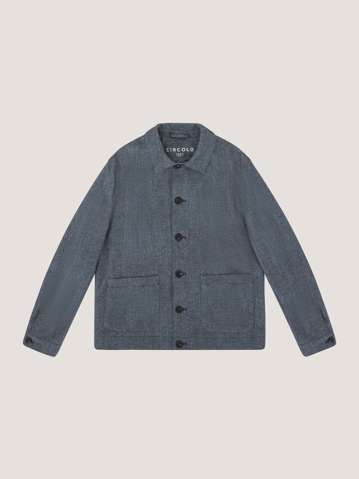 Shirt jacket light fleece diagonal