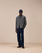 Shirt jacket light fleece diagonal