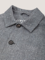 Shirt jacket light fleece diagonal
