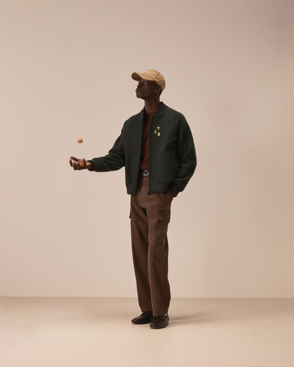 Bomber zip luxury wool