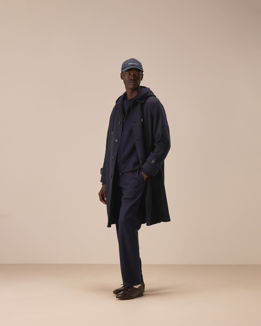 Cappotto raglan wool jersey