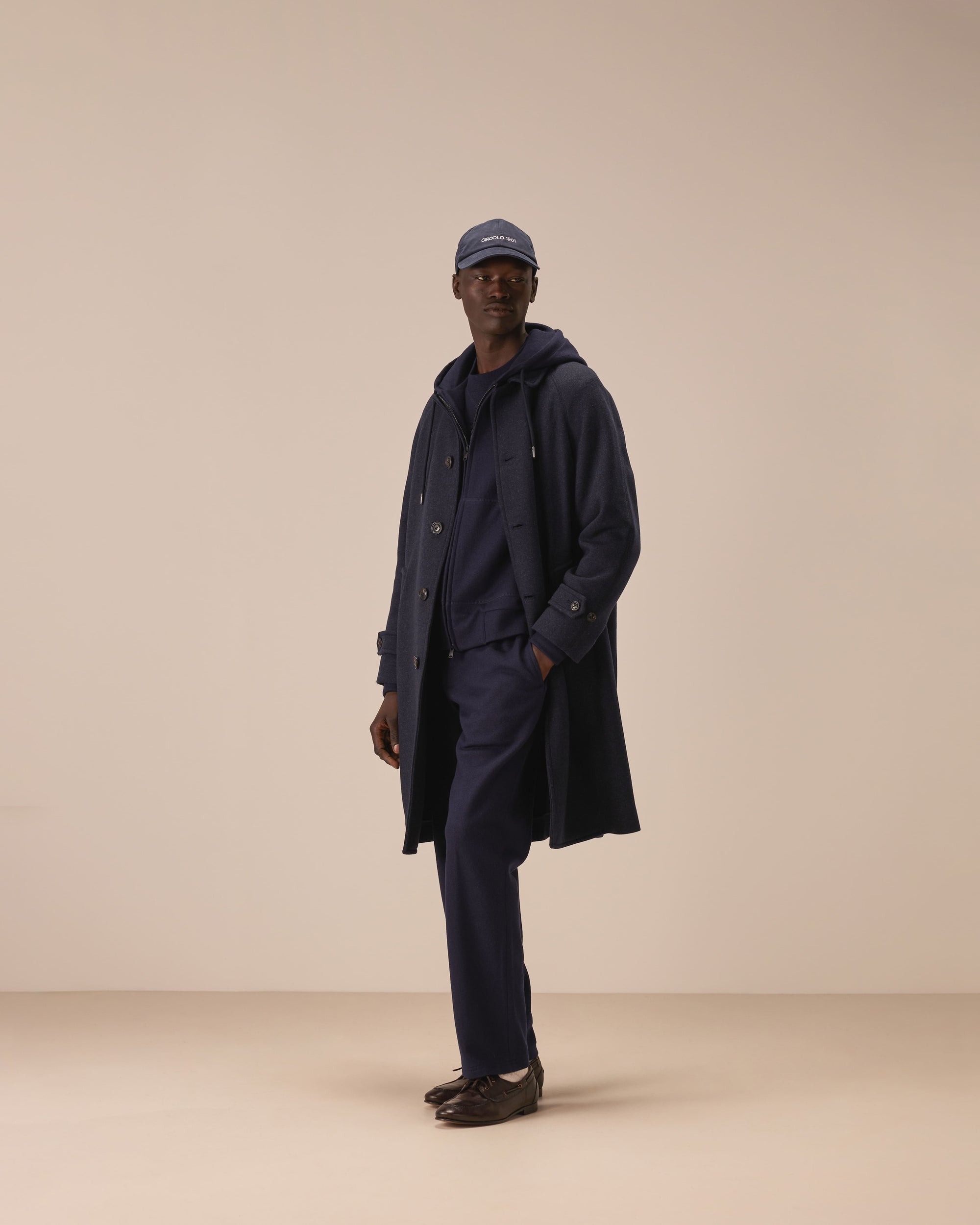 Cappotto raglan wool jersey