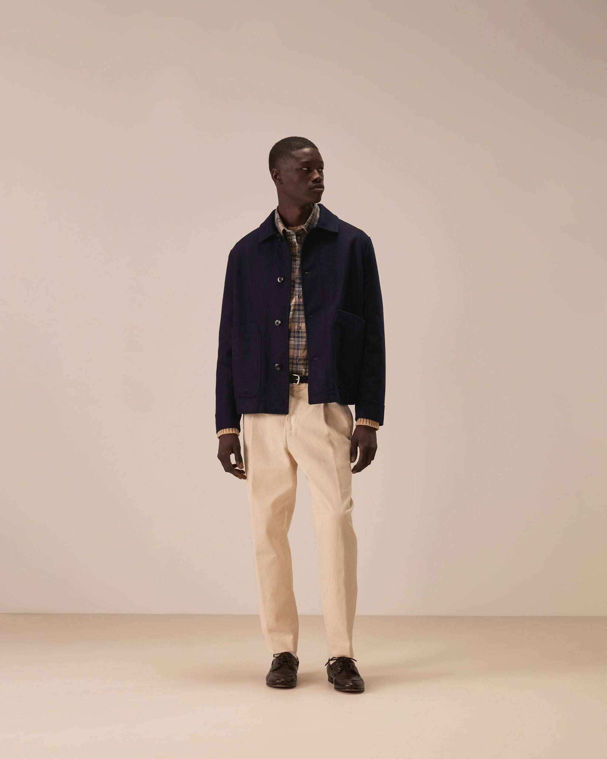 Deck jacket boiled wool
