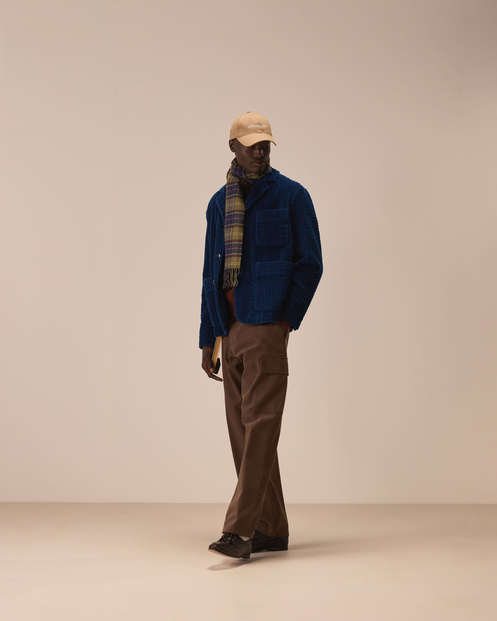 Pantalone cargo gabardine