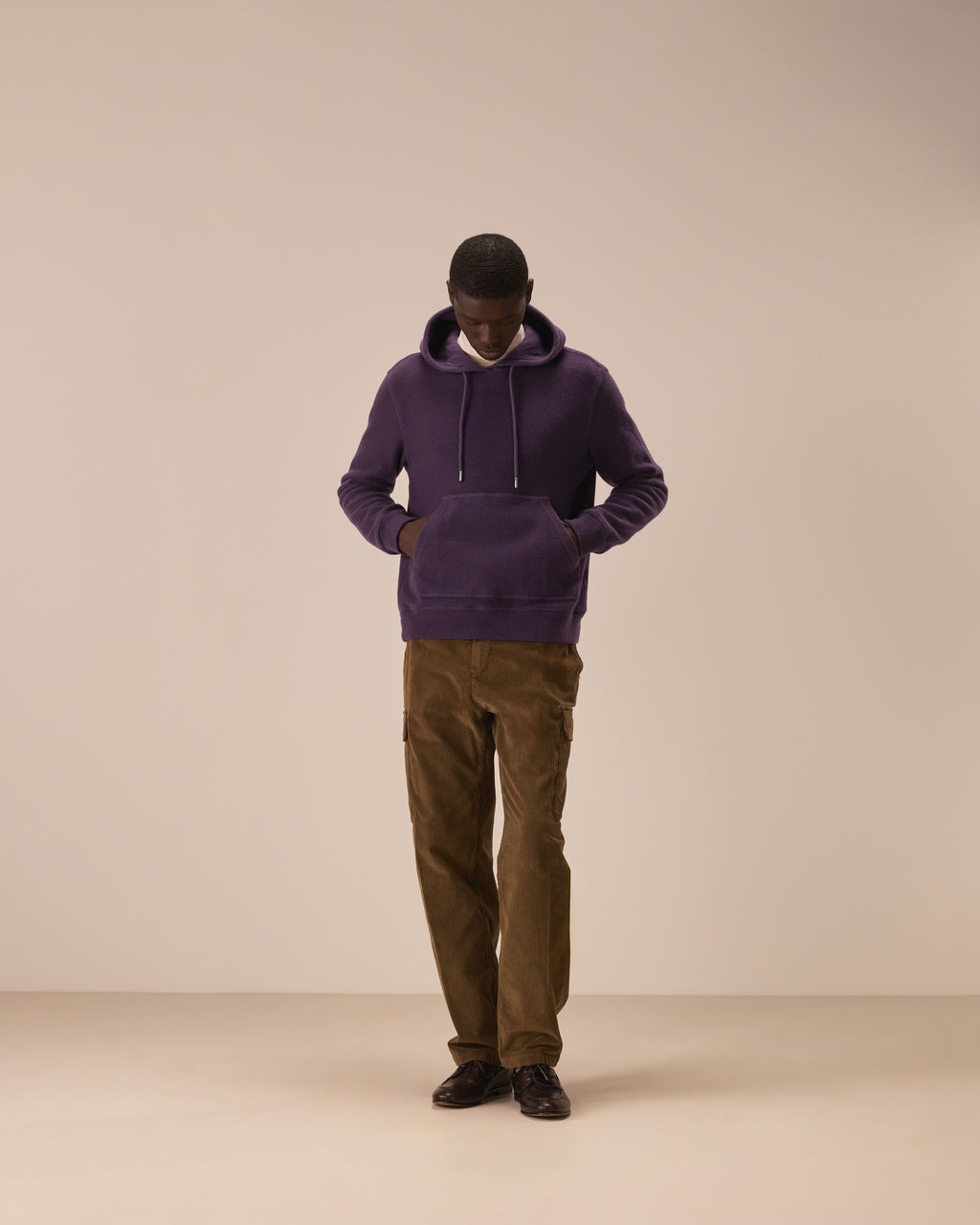 Felpa con cappuccio knit