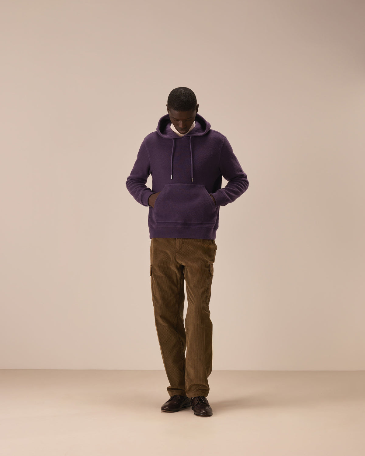 Felpa con cappuccio knit