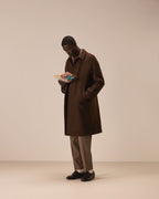Cappotto raglan wool check