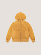 Felpa full zip jersey bouclè