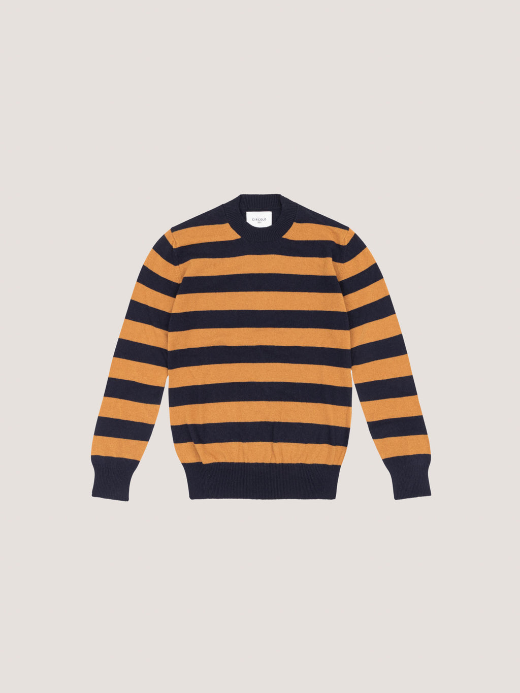 Maglia boxy a righe in lana