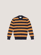 Maglia boxy a righe in lana