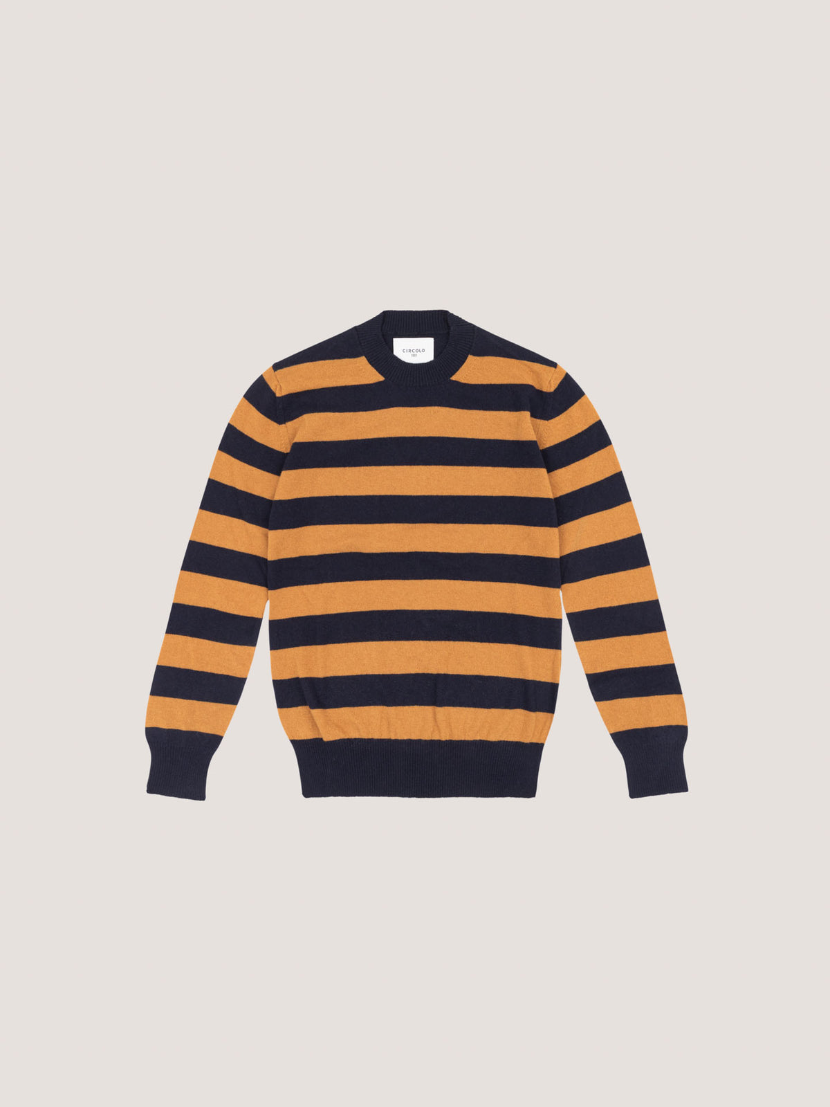 Maglia boxy a righe in lana