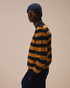 Maglia boxy a righe in lana