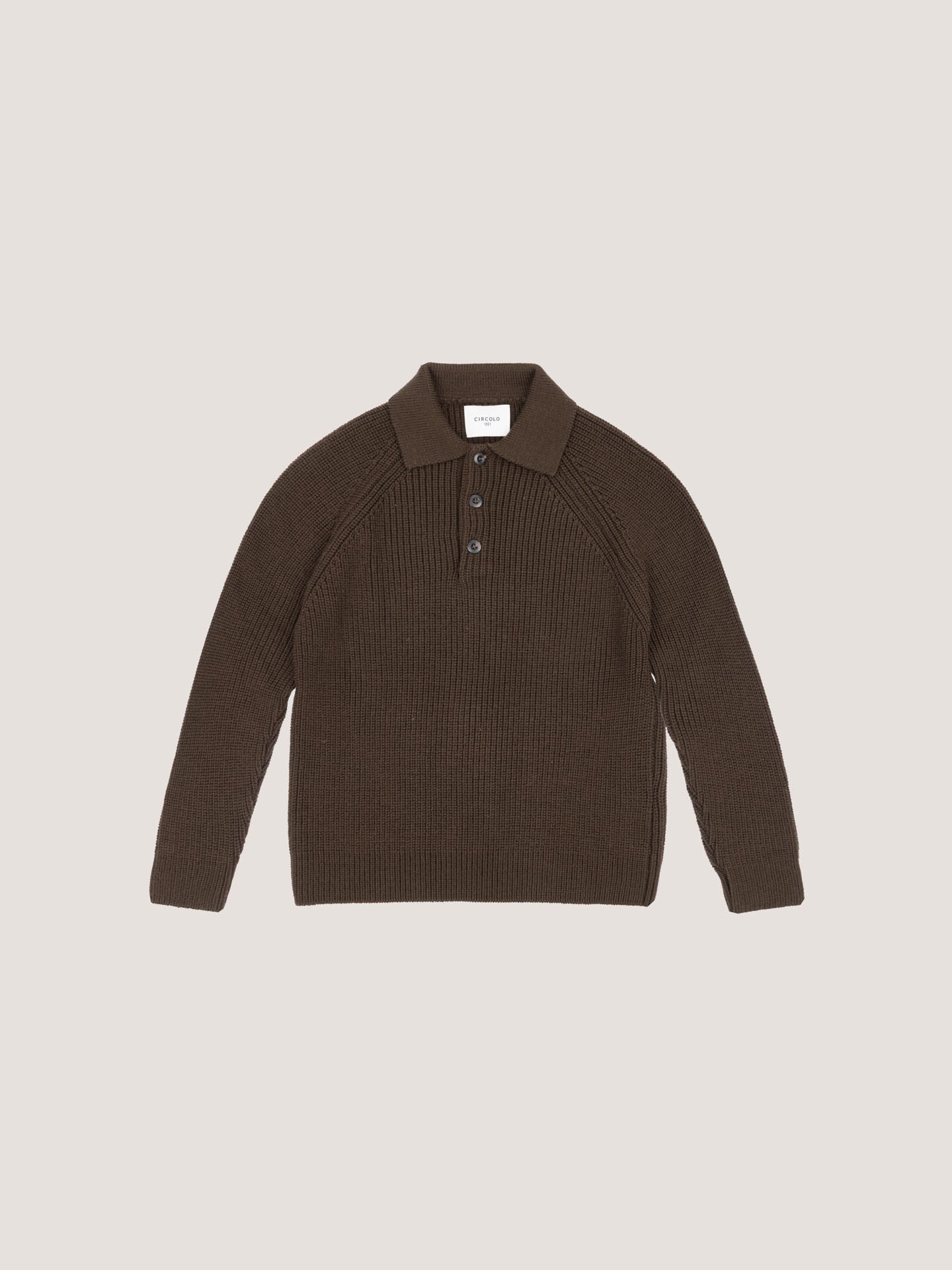 Polo in lana merino fine