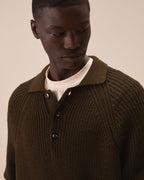Polo in lana merino fine