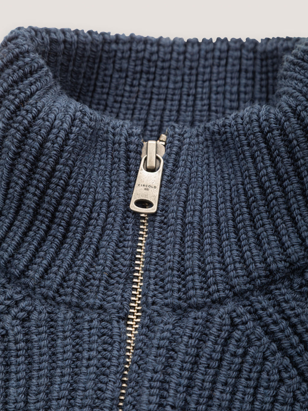 Full zip in lana merino fine