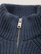 Full zip in lana merino fine