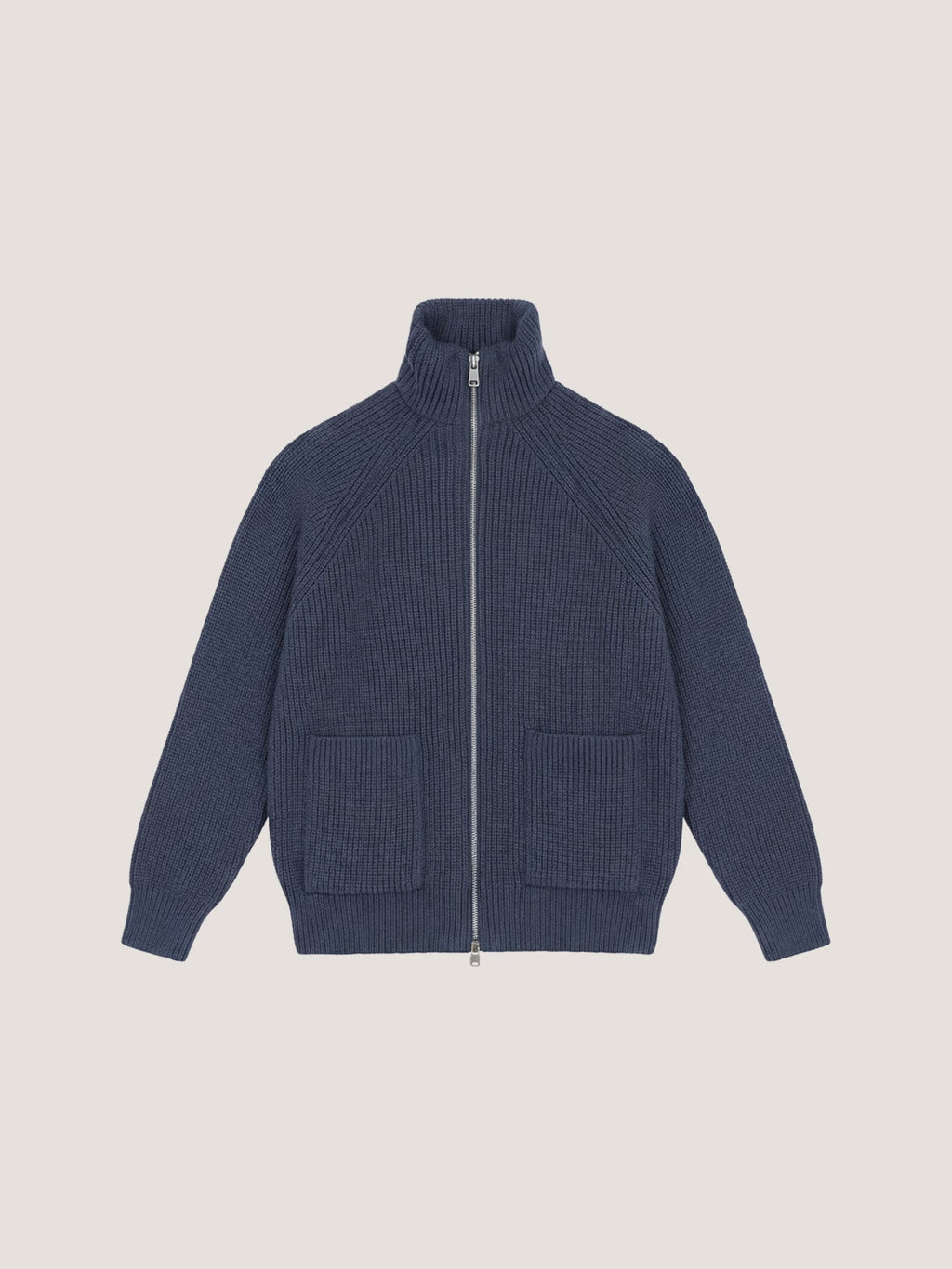 Full zip in lana merino fine