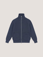 Full zip in lana merino fine
