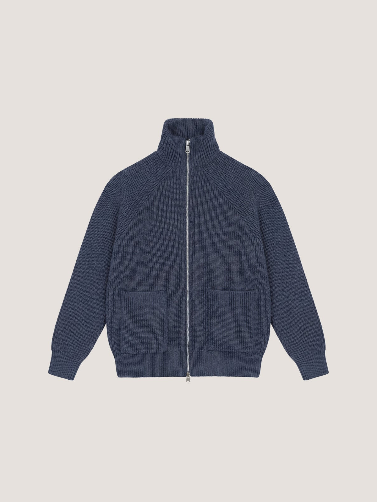 Full zip in lana merino fine