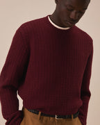 Girocollo boxy in lana merino fine