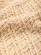 Gilet in lana merino fine diamond stitch