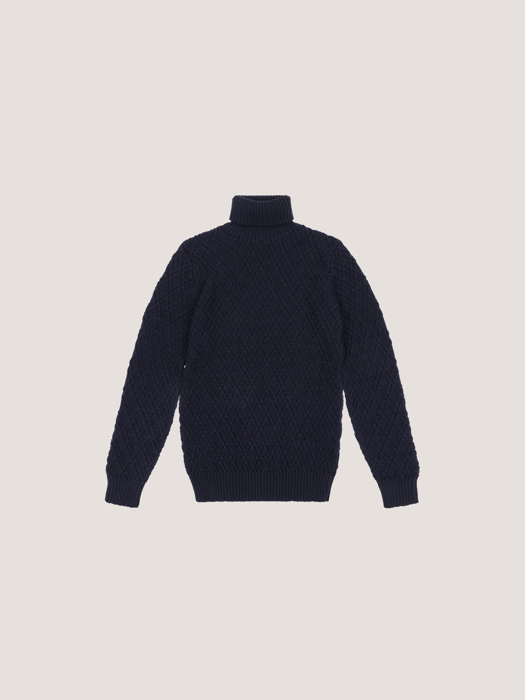 Dolcevita in lana merino fine diamond stitch