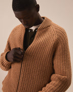 Bomber in lana grain stitch