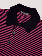 Striped Knitwear Polo Shirt